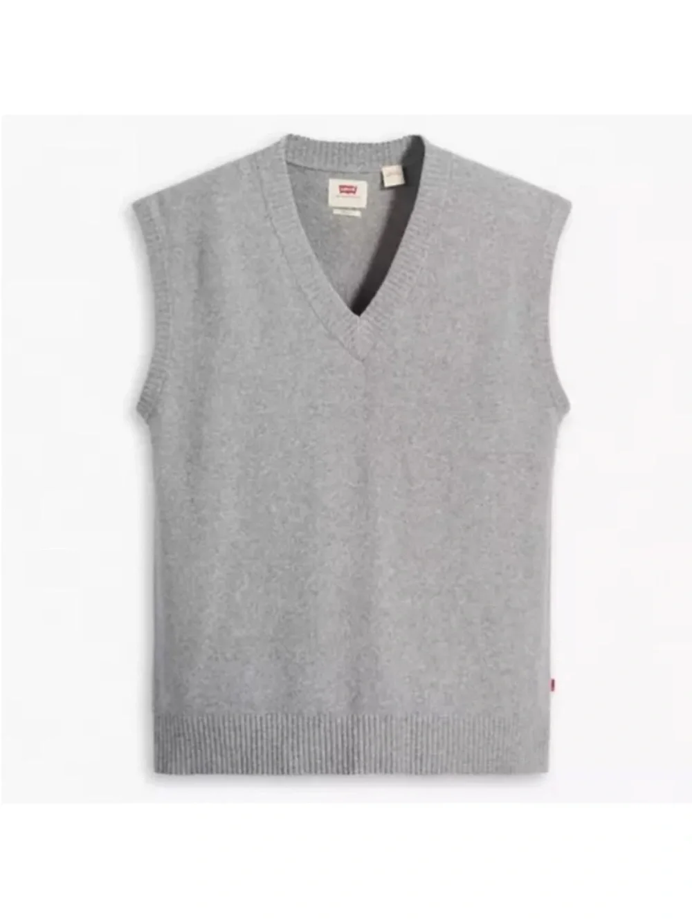 Levi’s XSmall Sweater Vest in Midtone Heather Grey VNeck Sleeveless NWT